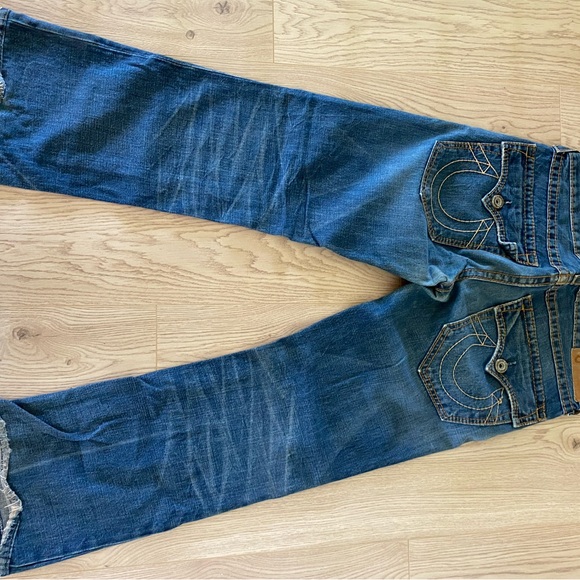 Mens Gently Used True Religion Jean Mens size 32 Altered 28 inseam - Picture 2 of 5